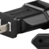 Rejseadapter, eurostik til USA/Japan (Type A), Sort