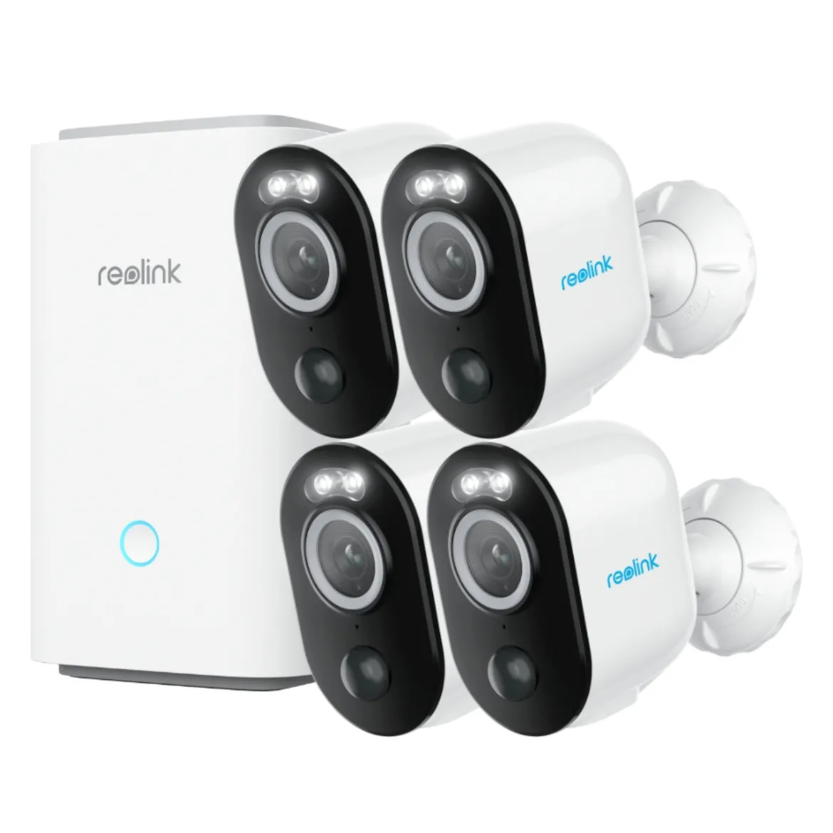 Reolink Home Hub med 4x Argus 3 Pro 2K-kamera