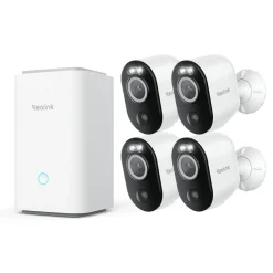 Reolink Home Hub med 4x Argus 3 Ultra 4K-kamera