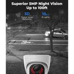 Reolink P324 Dome POE-udendørskamera 5 MP