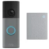 Ring Battery Video Doorbell + Chime, Retinal 2K, Speckled Grey