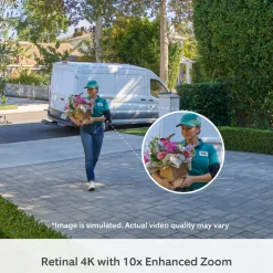 Ring Battery Video Doorbell Pro, Retinal 4K, Deep Silver