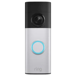 Ring Battery Video Doorbell Plus, Retinal 2K, Nickel Silver