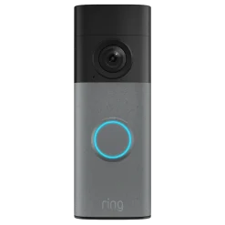 Ring Battery Video Doorbell, Retinal 2K, Speckled Grey