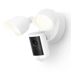 Ring Floodlight Cam Pro overvågningskamera Retinal 2K, Hvid