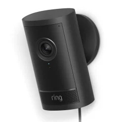 Ring Outdoor Cam Pro Plug-in - Retinal 4K overvågningskamera, Sort