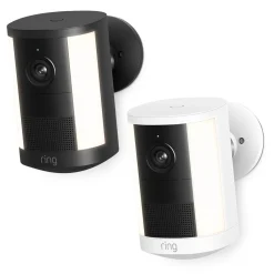 Ring Spotlight Cam Battery (2nd Gen) trådløst overvågningskamera, Hvid