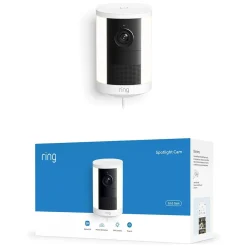 Ring Spotlight Cam Plug-in, Retinal 2K, Hvid
