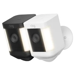 Ring Spotlight Cam Plus Battery Trådløs overvågningskamera - Hvid