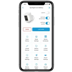 Ring Spotlight Cam Plus Battery Trådløs overvågningskamera - Hvid