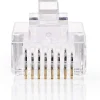 RJ45 Modularstik til Blød Cat 6 UTP kabel - 10 stk.