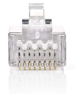 RJ45 Modularstik til Solid Cat 6 STP kabel - 10 stk.
