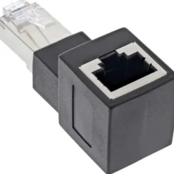 RJ45 vinkeladapter Cat.6A han til hun - 90°