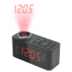 Rubicson Projektorur med alarm og FM-radio