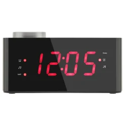Rubicson Projektorur med alarm og FM-radio