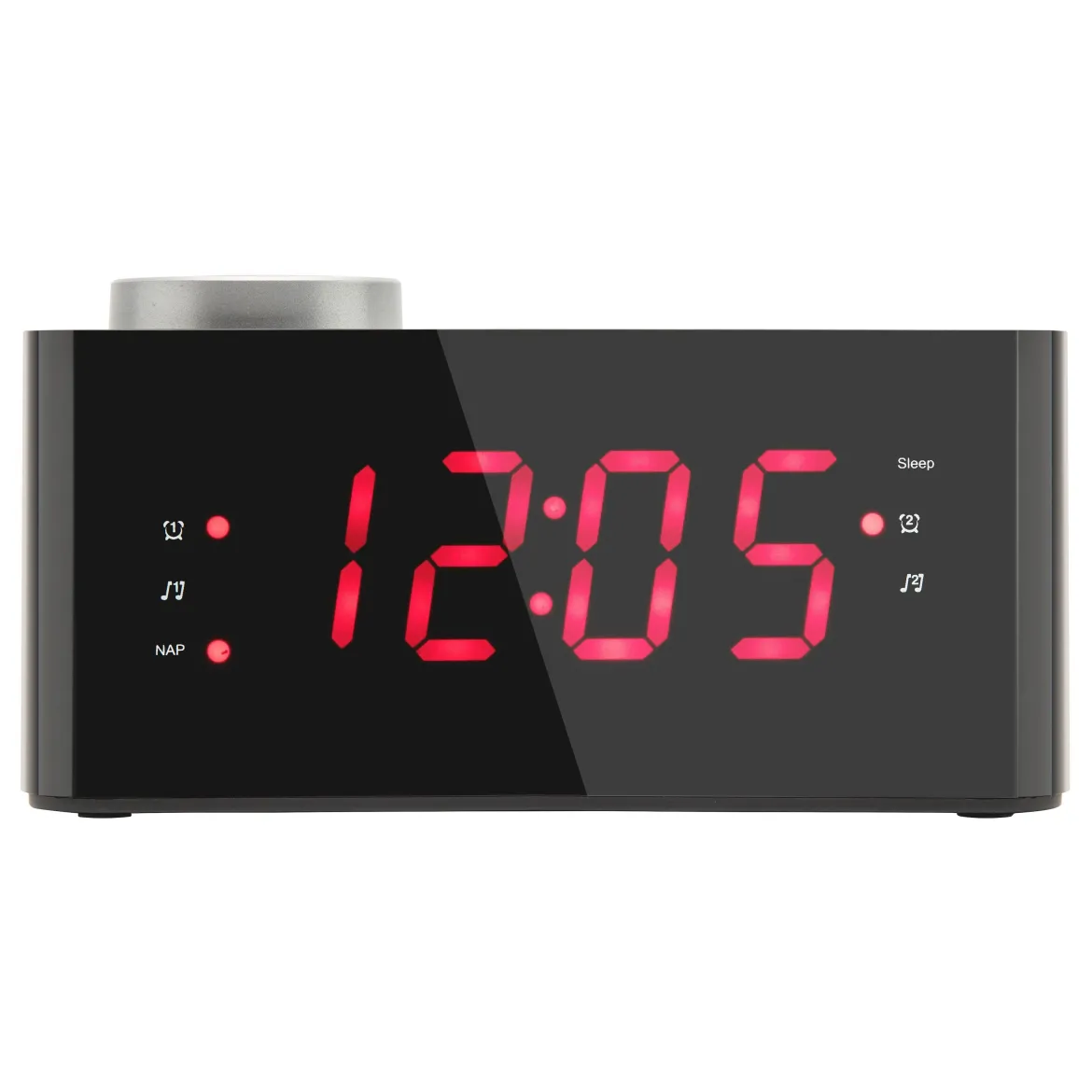 Rubicson Projektorur med alarm og FM-radio