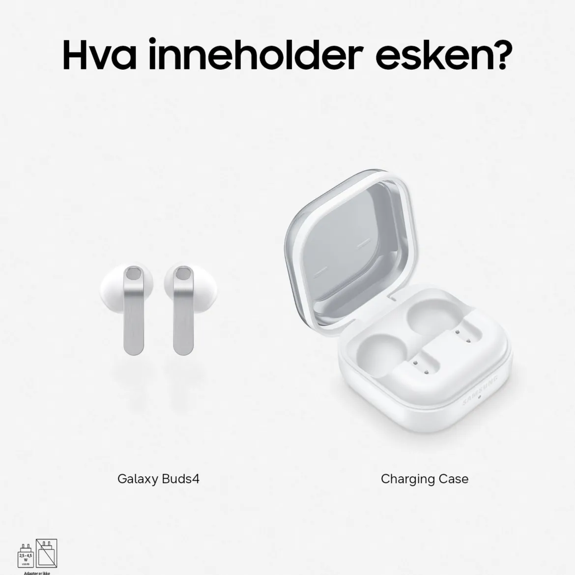 Samsung Galaxy Buds4 - Hvid