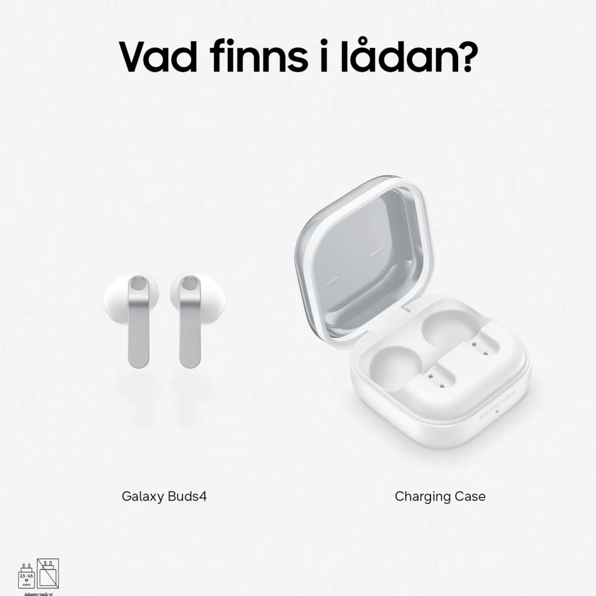 Samsung Galaxy Buds4 - Hvid