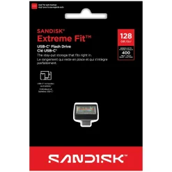 Sandisk Extreme Fit - USB-C-hukommelse - 128 GB