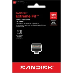 Sandisk Extreme Fit - USB-C-hukommelse - 512 GB