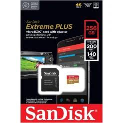 Sandisk Extreme Plus Micro-SD-kort - 256 GB