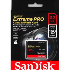 SanDisk Extreme PRO CompactFlash-hukommelseskort, 32 GB, 160 MB/s