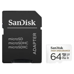Sandisk High Endurance Micro-SD-kort - 64 GB