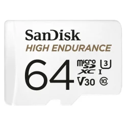 Sandisk High Endurance Micro-SD-kort - 64 GB