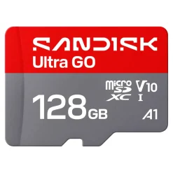 Sandisk microSD Ultra Go hukommelseskort - 128 GB (190 MB/s)