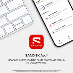SanDisk Portable SSD 1 TB, USB-C, op til 600 MB/s