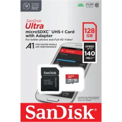 Sandisk Ultra Micro-SD-kort - 128 GB SDXC