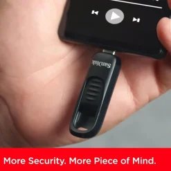 Sandisk Ultra Slide USB-nøgle med USB-C - 256 GB
