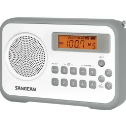 Sangean PR-D18 FM-radio med digital tuner - Hvid