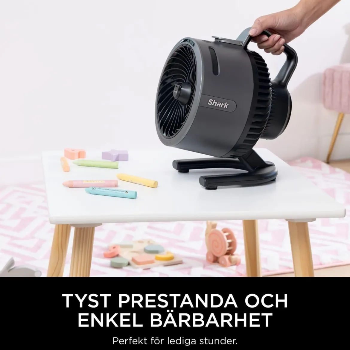 Shark FlexBreeze HydroGo tågeventilator, Antracitgrå