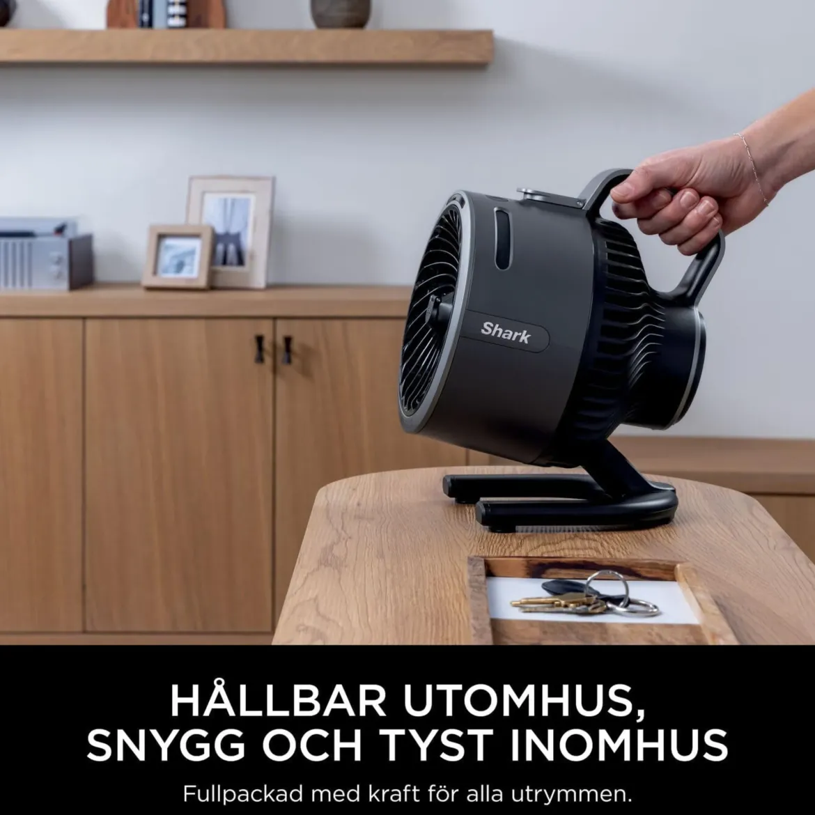 Shark FlexBreeze HydroGo tågeventilator, Antracitgrå