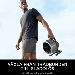 Shark FlexBreeze HydroGo tågeventilator, Antracitgrå