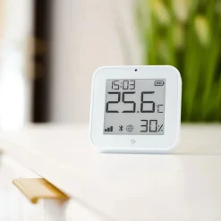 Shelly BLU H&T Display ZB sensor, Hvid