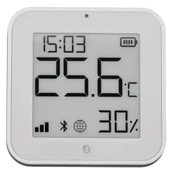 Shelly BLU H&T Display ZB sensor, Hvid