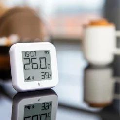 Shelly H&T Gen 3 Termometer og hygrometer - Hvid