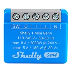 Shelly 1 Mini Gen4 smart strømbrytermodule
