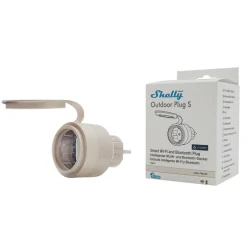 Shelly Outdoor Plug S Gen3 smart udendørskontakt - Mocha