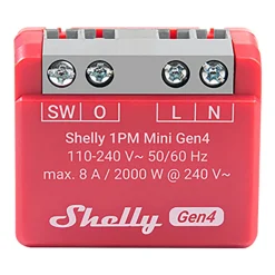 Shelly 1PM Mini Gen4 smart strømbrytermodule