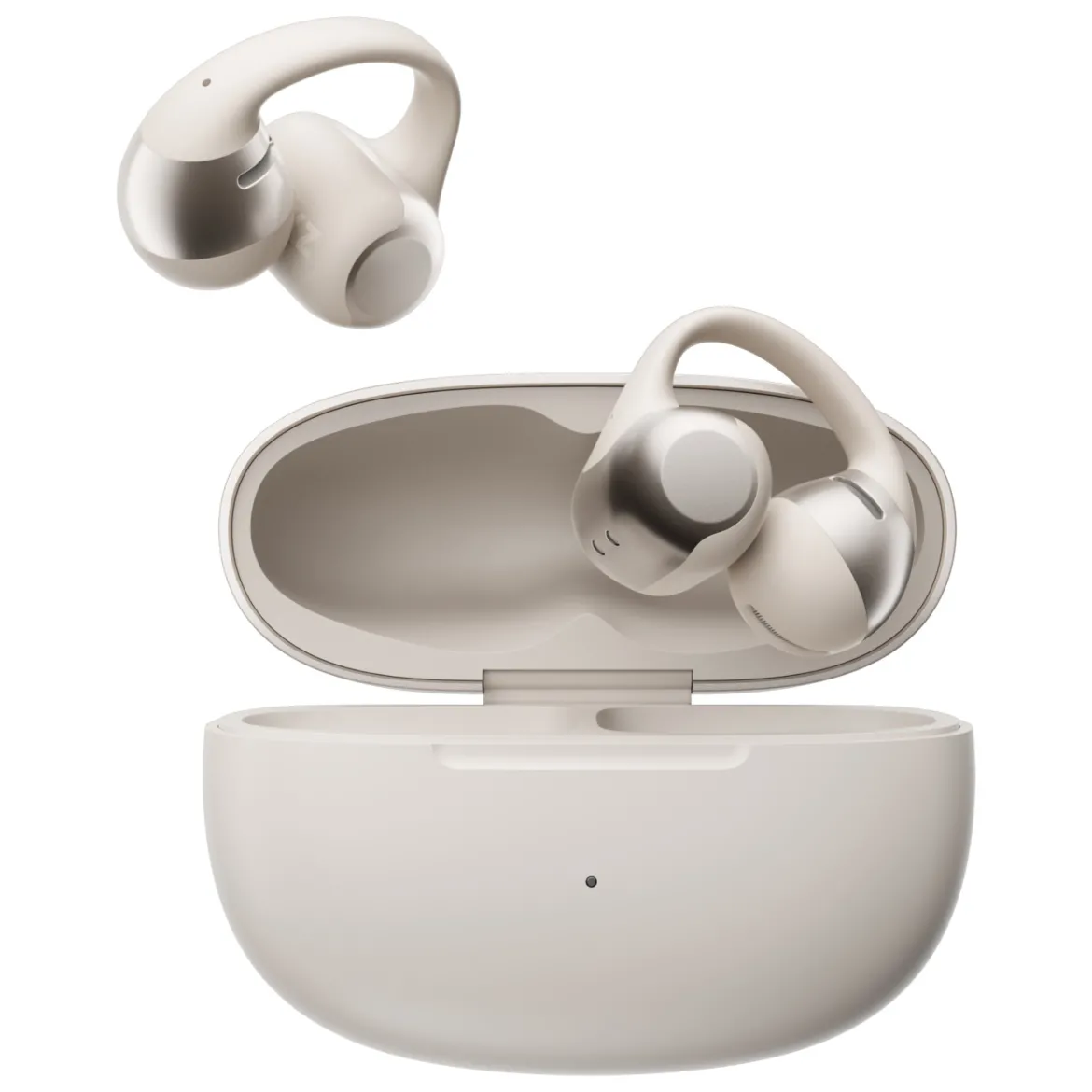 Shokz OpenDots One - Trådløse åbne clip-on-hovedtelefoner - Grå