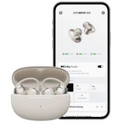 Shokz OpenDots One - Trådløse åbne clip-on-hovedtelefoner - Grå