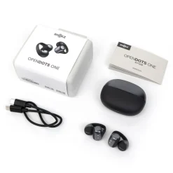 Shokz OpenDots One - Trådløse åbne clip-on høretelefoner - Sort