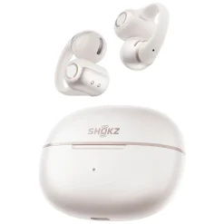 Shokz OpenDots 2 open-ear clip-on-høretelefoner, Hvid