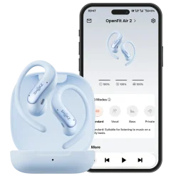 Shokz OpenFit Air 2 open-ear-høretelefoner, Blå