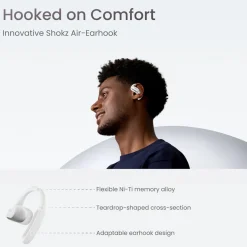 Shokz OpenFit Air Trådløse hovedtelefoner - Hvid