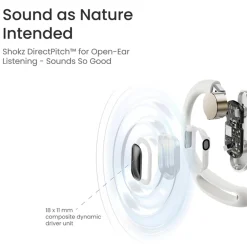 Shokz OpenFit Air Trådløse hovedtelefoner - Hvid