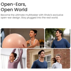 Shokz OpenFit Air Trådløse hovedtelefoner - Hvid